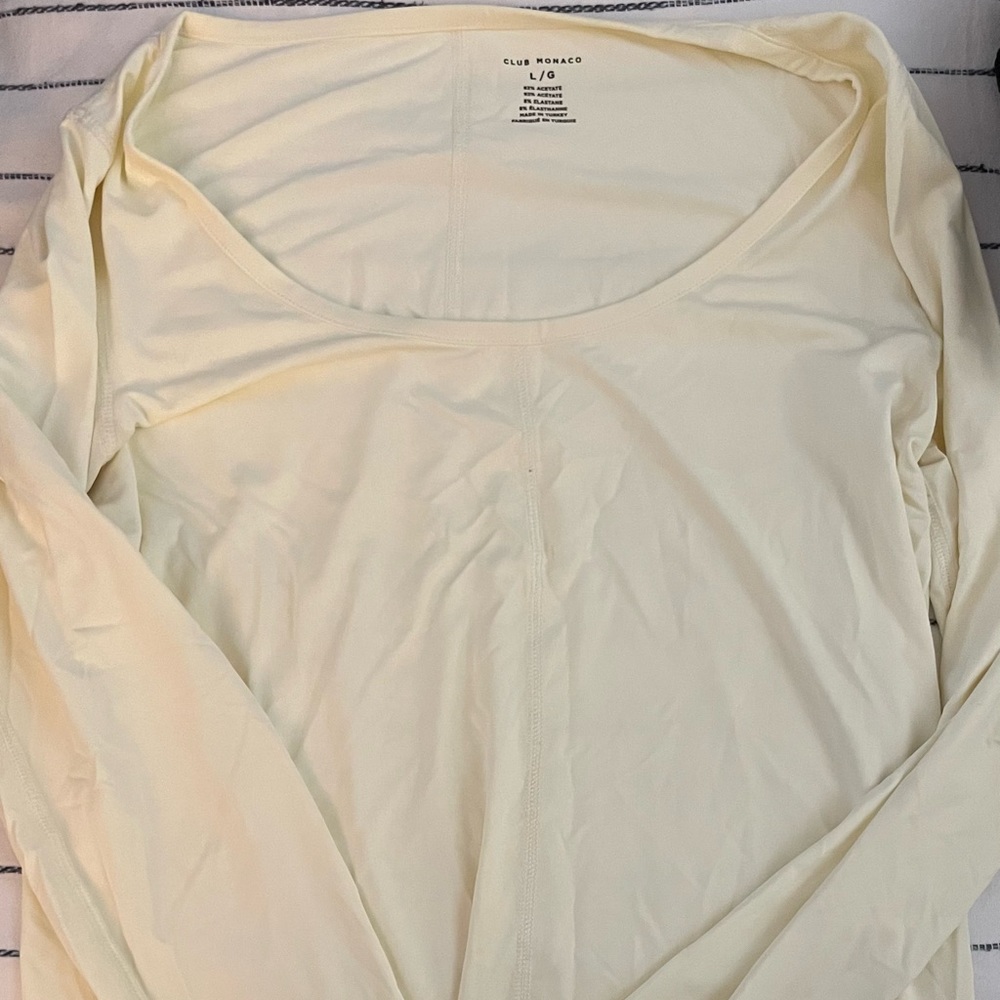 Club Monaco Athletic Jersey LS Shirt